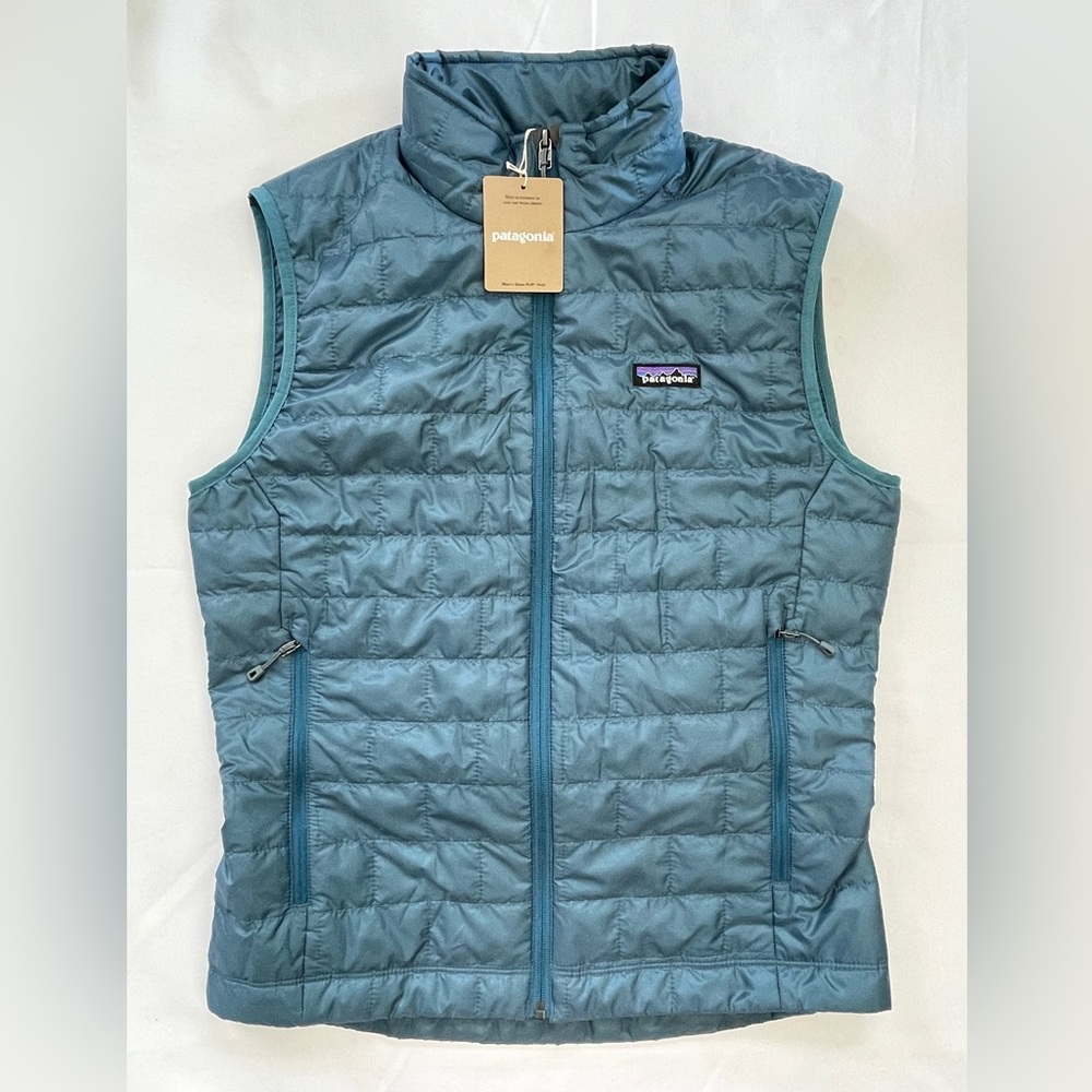NWT Patagonia Nano Puff Vest WAVY BLUE Men's Size S